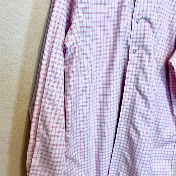 Brooks Brothers Men’s Pink and White Casual Button Down Shirt Size 16.5 - Picture 3 of 5